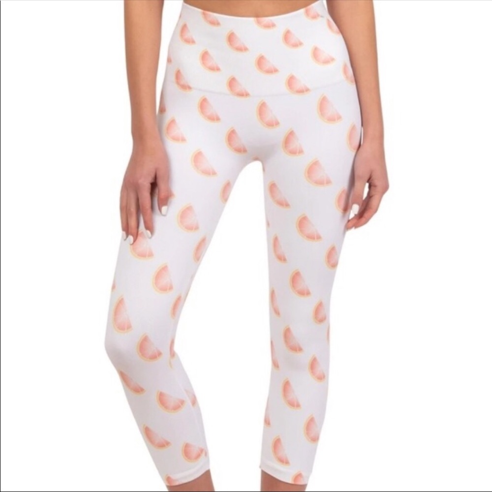NWT Morgan Stewart Grapefruit Leggings Sz XS/S